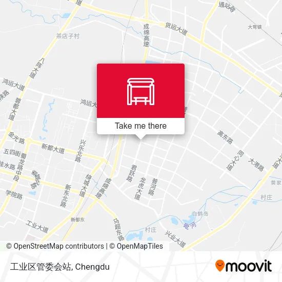 工业区管委会站 map