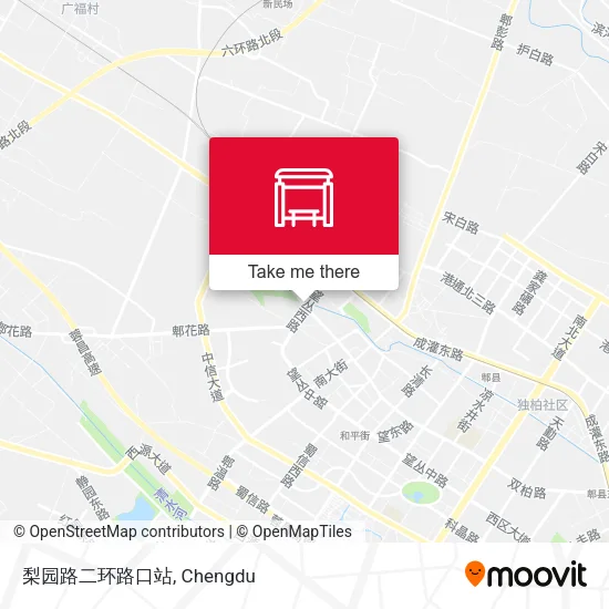 梨园路二环路口站 map
