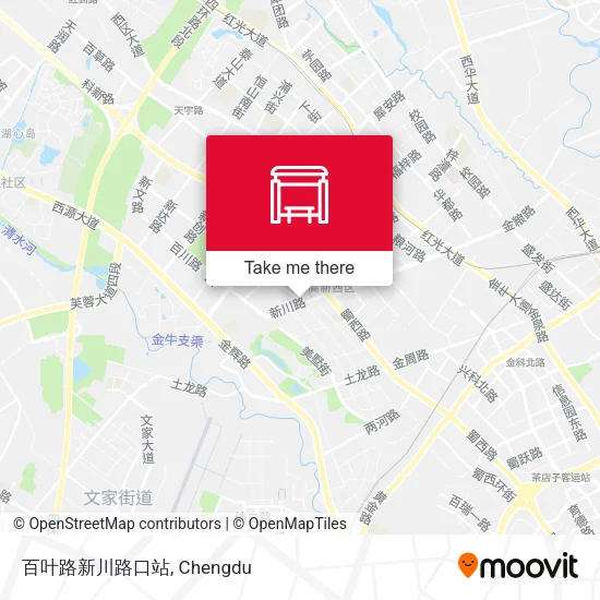 百叶路新川路口站 map