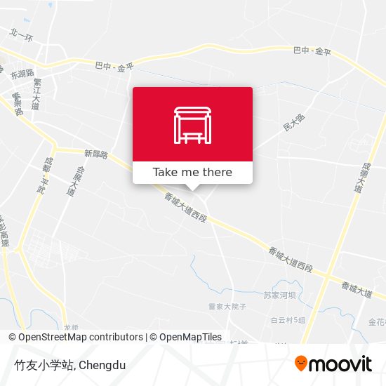 竹友小学站 map
