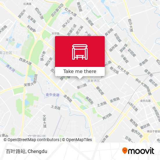 百叶路站 map