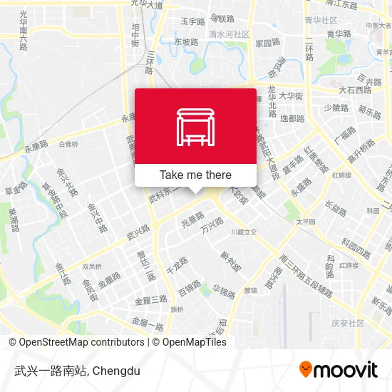 武兴一路南站 map