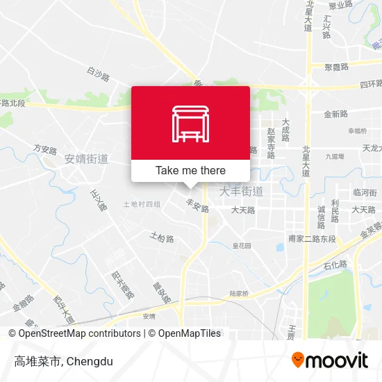 高堆菜市 map