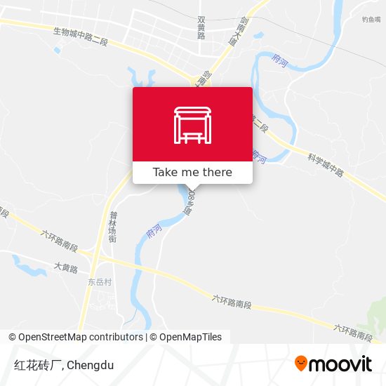 红花砖厂 map