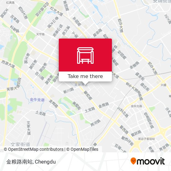 金粮路南站 map