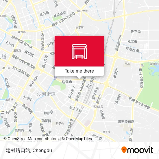 建材路口站 map