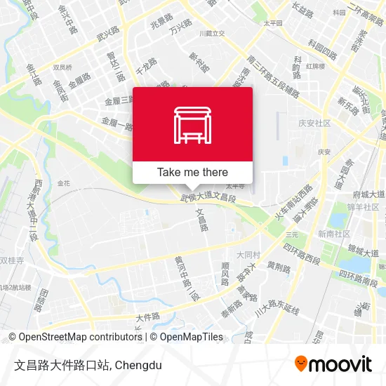 文昌路大件路口站 map