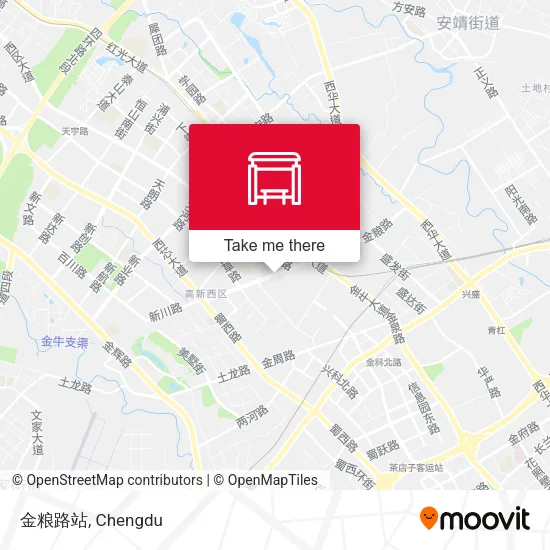 金粮路站 map
