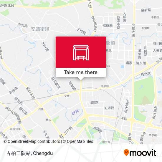 古柏二队站 map