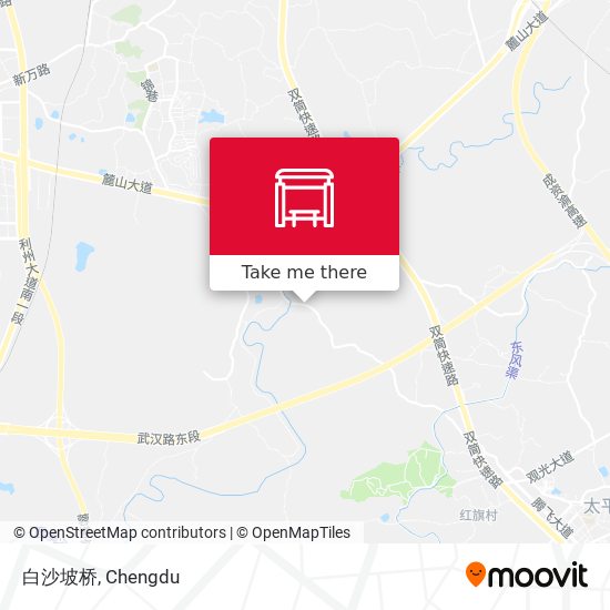 白沙坡桥 map