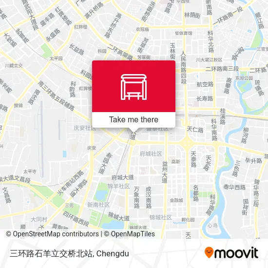 三环路石羊立交桥北站 map