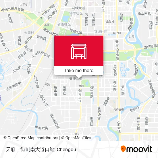 天府二街剑南大道口站 map