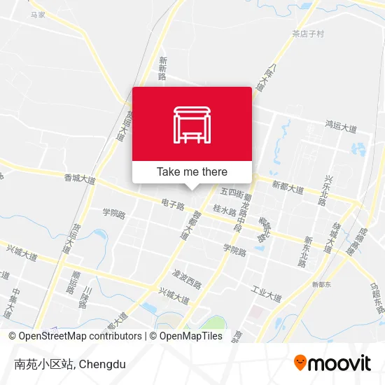 南苑小区站 map