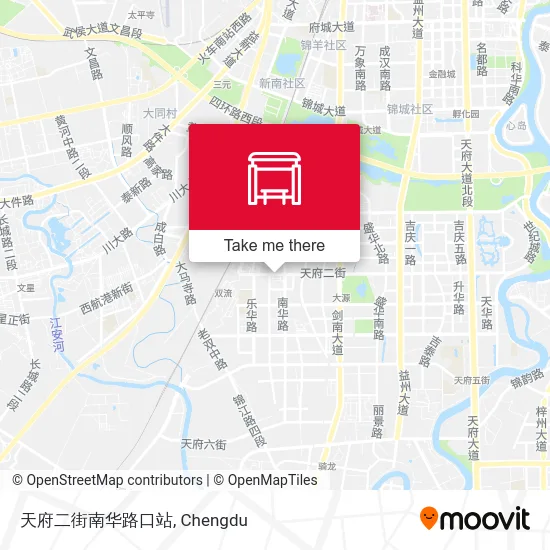 天府二街南华路口站 map