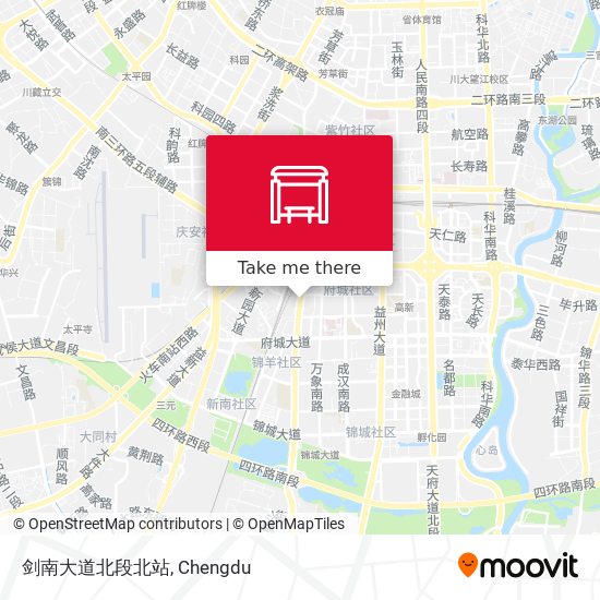 剑南大道北段北站 map