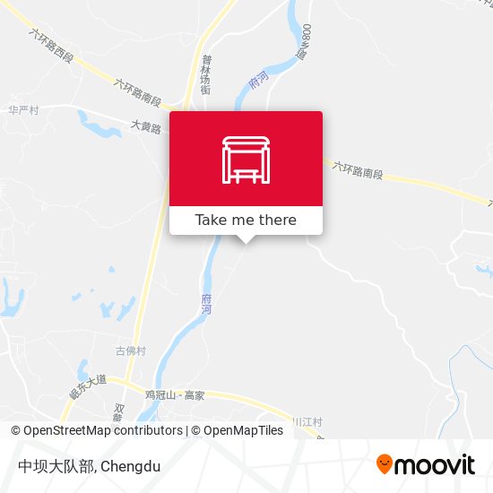中坝大队部 map
