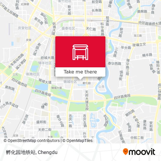 孵化园地铁站 map