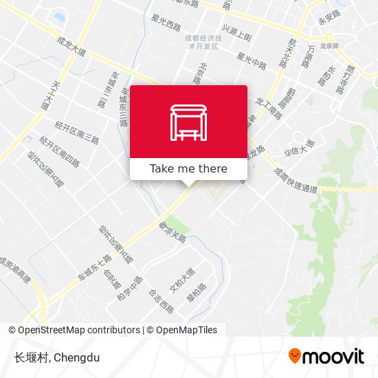 长堰村 map