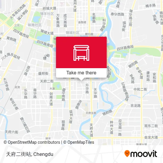 天府二街站 map