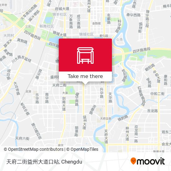 天府二街益州大道口站 map