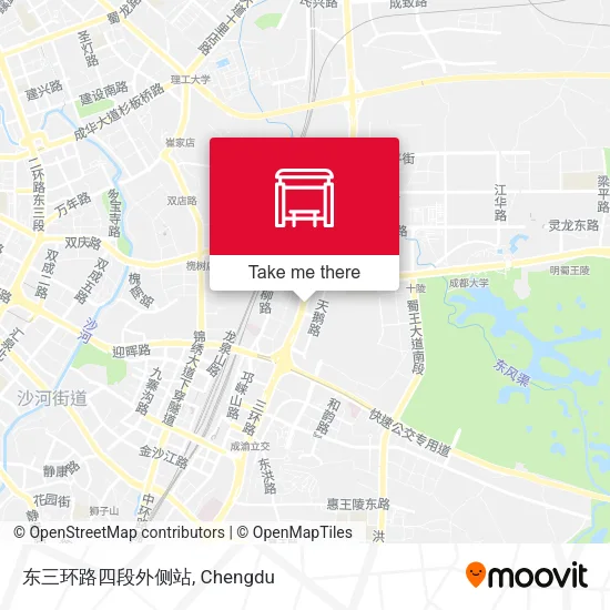 东三环路四段外侧站 map
