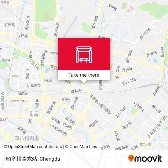 昭觉横路东站 map