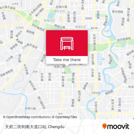天府二街剑南大道口站 map