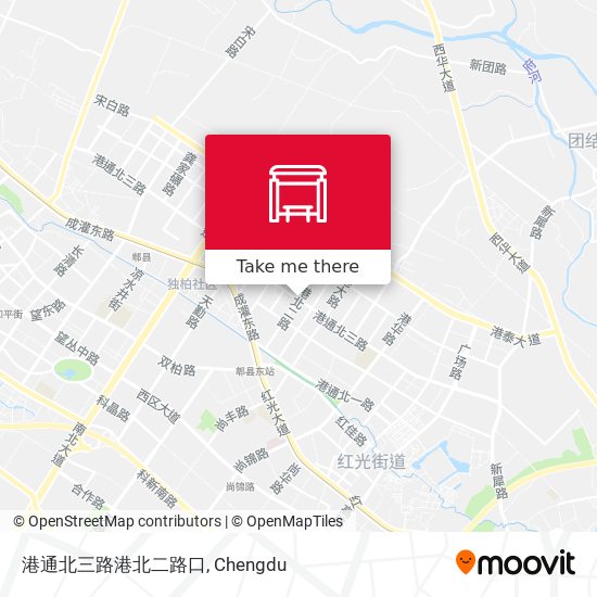 港通北三路港北二路口 map