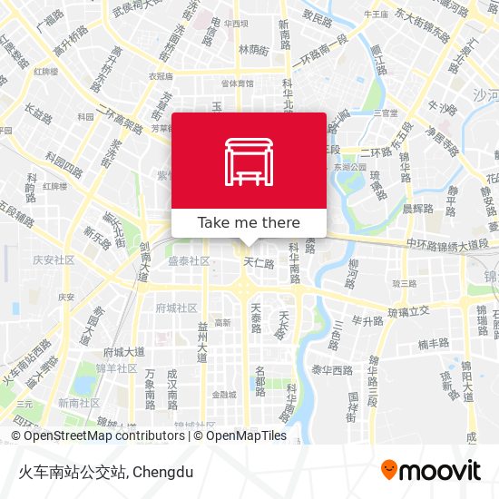 火车南站公交站 map