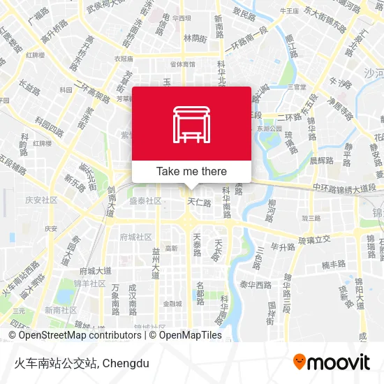 火车南站公交站 map