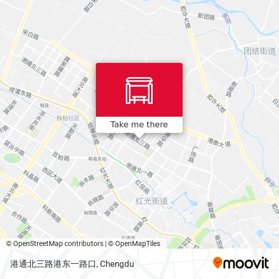 港通北三路港东一路口 map