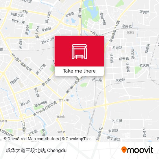 成华大道三段北站 map