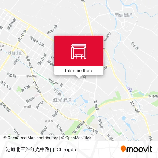 港通北三路红光中路口 map