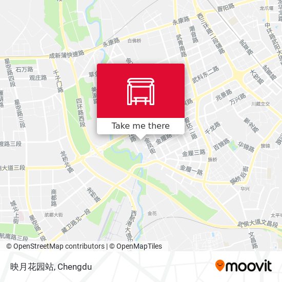 映月花园站 map