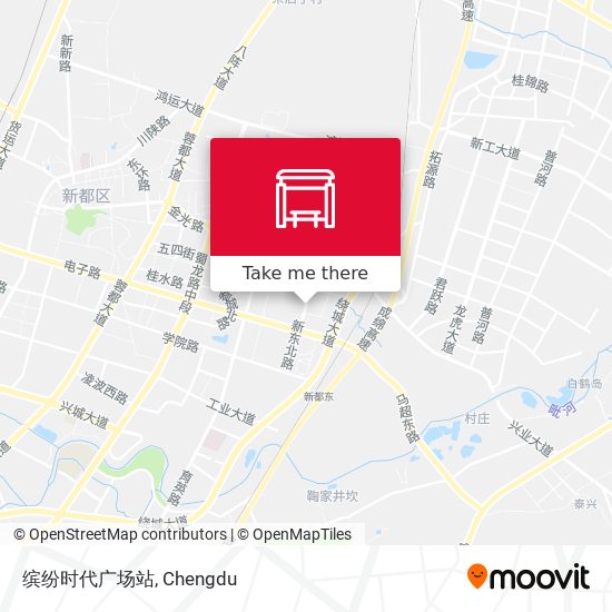 缤纷时代广场站 map