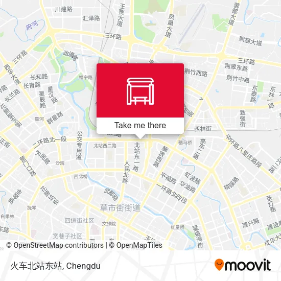 火车北站东站 map