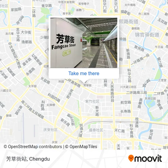 芳草街站 map