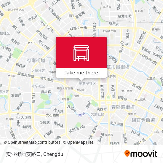 实业街西安路口 map