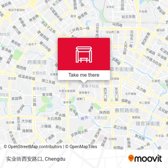 实业街西安路口 map