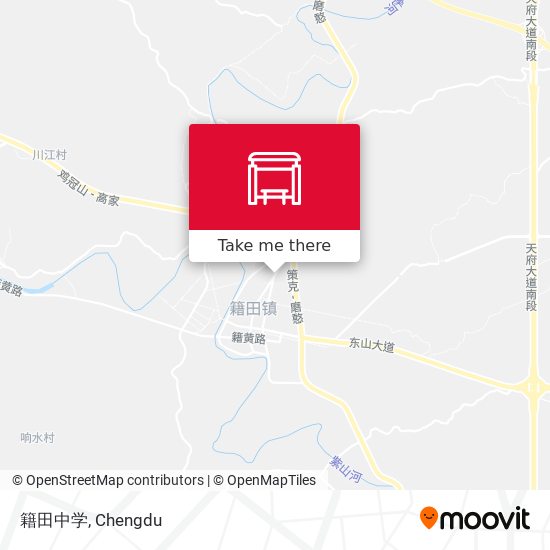 籍田中学 map