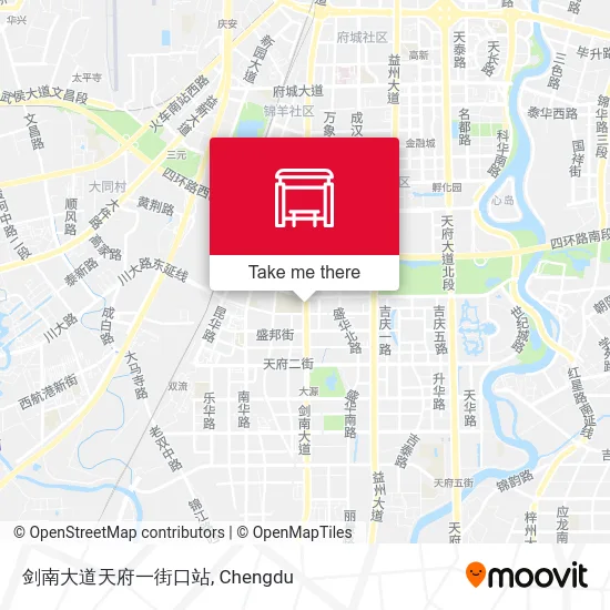 剑南大道天府一街口站 map