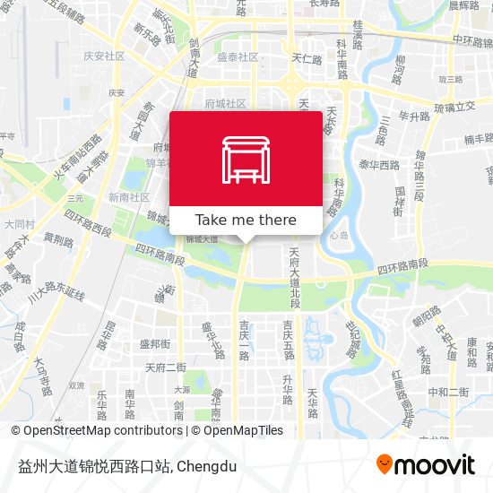 益州大道锦悦西路口站 map