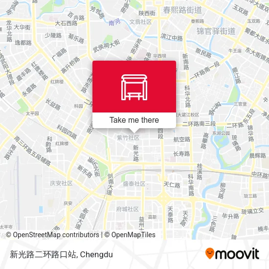 新光路二环路口站 map