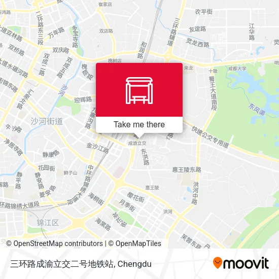 三环路成渝立交二号地铁站 map