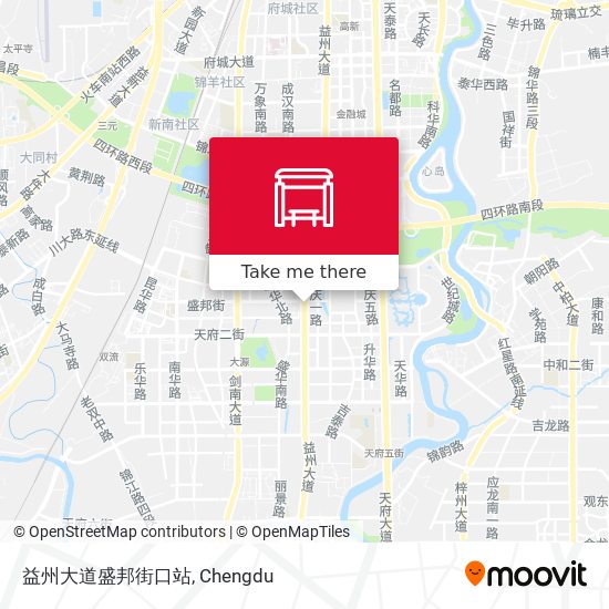 益州大道盛邦街口站 map