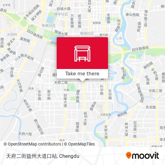 天府二街益州大道口站 map