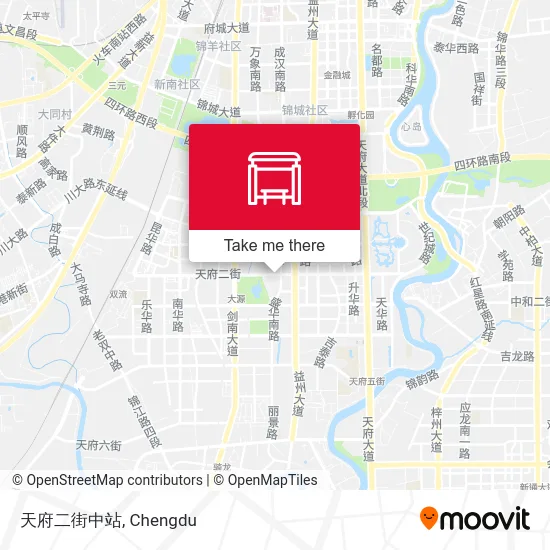 天府二街中站 map
