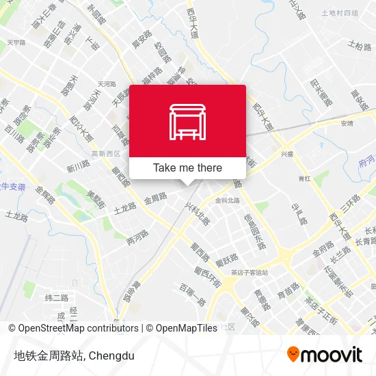 地铁金周路站 map