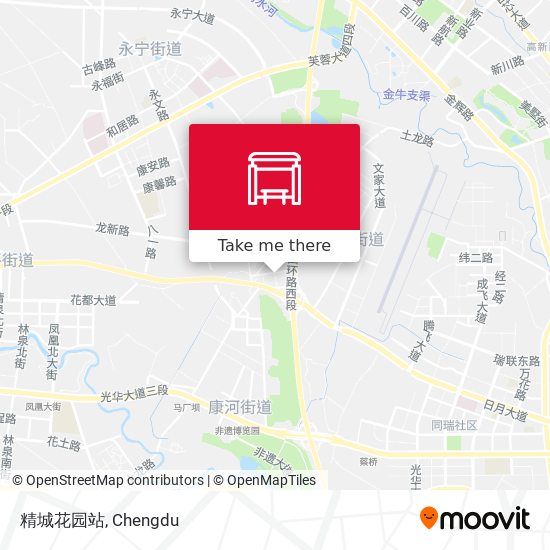 精城花园站 map