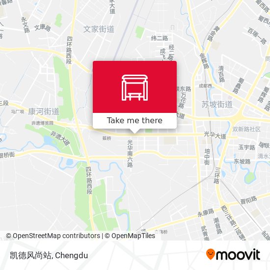 凯德风尚站 map